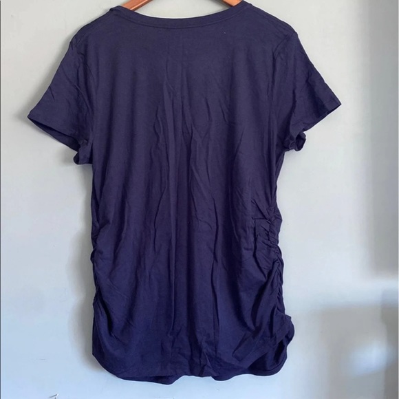 Isabel Maternity V-Neck Navy T-Shirt XXL - Picture 3 of 6